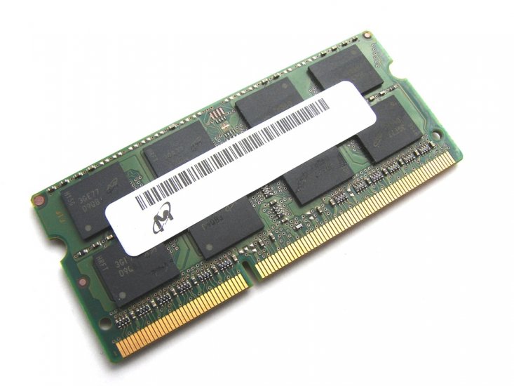Micron MT16KTF51264HZ-1G4 4GB PC3-10600 1333MHz 204pin Laptop / Notebook SODIMM CL9 1.35V (Low Voltage) Non-ECC DDR3 Memory - Discount Prices, Technical Specs and Reviews - Click Image to Close