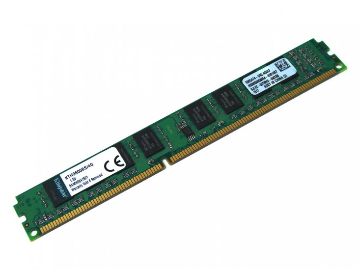 Kingston KTH9600BS/4G 4GB (for HP / Compaq Pavilion, ENVY and CQ Desktops) PC3-10600 1333MHz 240pin Low Profile DIMM Desktop Non-ECC DDR3 Memory - Discount Prices, Technical Specs and Reviews - Click Image to Close