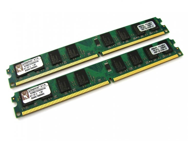 Kingston Value Range KVR667D2N5K2/4G 4GB (2x2GB Kit) Low Profile PC2-5300 2Rx8 667MHz CL5 240-pin DIMM, Non-ECC DDR2 Desktop Memory - Discount Prices, Technical Specs and Reviews - Click Image to Close