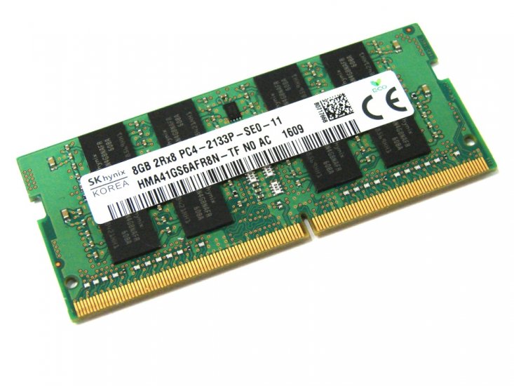 Hynix HMA41GS6AFR8N-TF 8GB PC4-2133P-SE0-11 2Rx8 2133MHz PC4-17000 260pin Laptop / Notebook SODIMM CL15 1.2V Non-ECC DDR4 Memory - Discount Prices, Technical Specs and Reviews - Click Image to Close