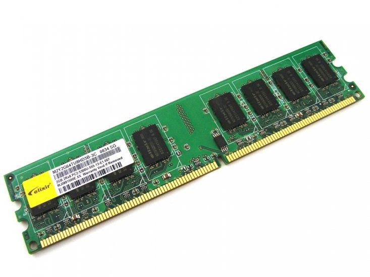 Elixir M2Y2G64TU8HD5B-3C 2GB PC2-5300U-555-13-E1 2Rx8 667MHz CL5 240-pin DIMM, Non-ECC DDR2 Desktop Memory - Discount Prices, Technical Specs and Reviews - Click Image to Close