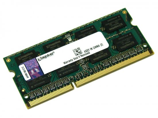 Kingston KVR16S11/8 8GB PC3-12800 1600MHz 204pin Laptop / Notebook SODIMM CL11 1.5V Non-ECC DDR3 Memory - Discount Prices, Technical Specs and Reviews (GREEN)
