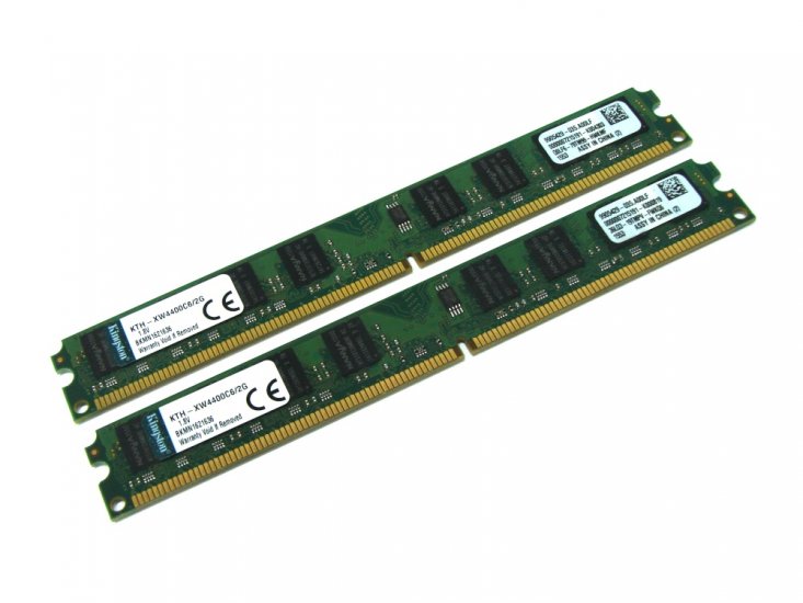 Kingston KTH-XW4400C6/2G 4GB (2 x 2GB Kit) 2Rx8 CL6 800MHz PC2-6400 Low Profile 240-pin DIMM, Non-ECC DDR2 Desktop Memory - Discount Prices, Technical Specs and Reviews - Click Image to Close