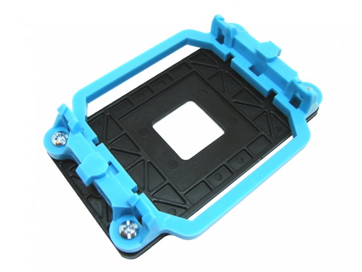 Electrobyt Black/Blue Plastic Full CPU Bracket with screws/bolts for AMD Socket AM3, AM2, FM1, FM2, S939, S940, S754, and AM3+ FX Motherboards (BLF1) - Discount Prices, Technical Specs and Reviews - Click Image to Close
