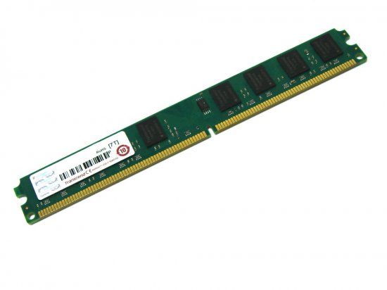 Transcend JM800QLU-2G 2GB Low Profile 2Rx8 PC2-6400U 800MHz 240-pin DIMM, Non-ECC DDR2 Desktop Memory - Discount Prices, Technical Specs and Reviews