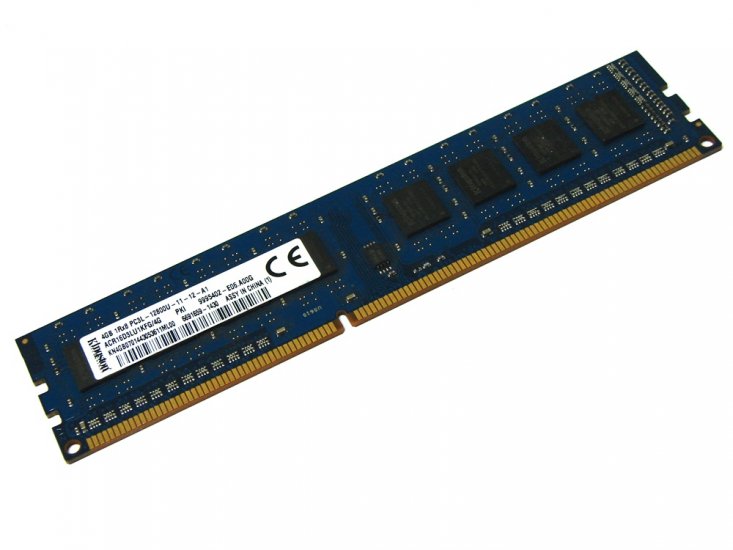 Kingston ACR16D3LU1KFG/4G 4GB PC3L-12800U-11-12-A1 1600MHz 1Rx8 1.35V 240pin DIMM Desktop Non-ECC DDR3 Memory - Discount Prices, Technical Specs and Reviews - Click Image to Close