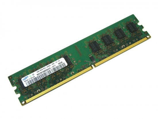 Samsung M378T5663SH3-CF7 2GB PC2-6400U-666-12-E3 2Rx8 800MHz 240-pin DIMM, Non-ECC DDR2 Desktop Memory - Discount Prices, Technical Specs and Reviews