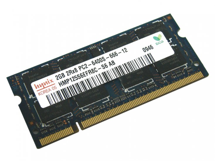 Hynix HMP125S6EFR8C-S6 2GB 2Rx8 PC2-6400S-666-12 800MHz 200pin Laptop / Notebook Non-ECC SODIMM CL6 1.8V DDR2 Memory - Discount Prices, Technical Specs and Reviews - Click Image to Close