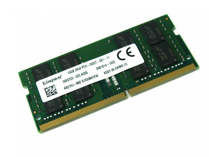 Kingston K821PJ-MIE 16GB PC4-2400T-SE1-11 2Rx8 2400MHz PC4-19200 260pin Laptop / Notebook SODIMM CL17 1.2V Non-ECC DDR4 Memory - Discount Prices, Technical Specs and Reviews - Click Image to Close