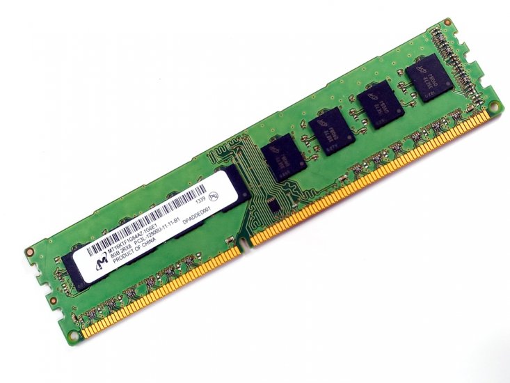 Micron MT16KTF1G64AZ-1G6E1 8GB PC3L-12800U-11-11-B1 1600MHz 2Rx8 240pin DIMM Desktop Non-ECC DDR3 Memory - Discount Prices, Technical Specs and Reviews - Click Image to Close