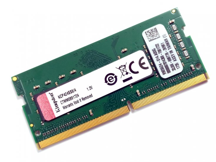 Kingston KCP424SS8/4 4GB 1Rx8 2400MHz PC4-19200 260pin Laptop / Notebook SODIMM CL17 1.2V Non-ECC DDR4 Memory - Discount Prices, Technical Specs and Reviews - Click Image to Close