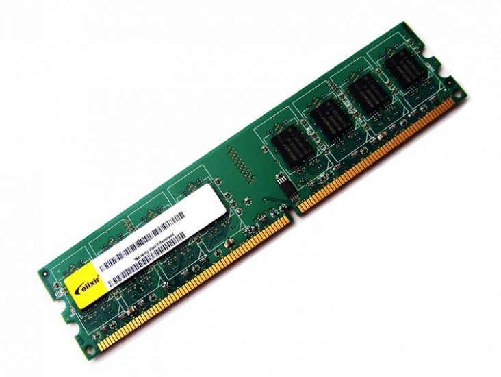 Elixir M2Y51264TU88A0B PC2-4200U-444 512MB 1Rx8 240-pin DIMM, Non-ECC DDR2 Desktop Memory - Discount Prices, Technical Specs and Reviews - Click Image to Close