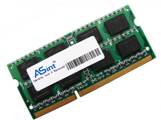 ASint SSZ3128M8-EDJ1D 2GB PC3-10600 1333MHz 204pin Laptop / Notebook SODIMM CL9 1.5V Non-ECC DDR3 Memory - Discount Prices, Technical Specs and Reviews