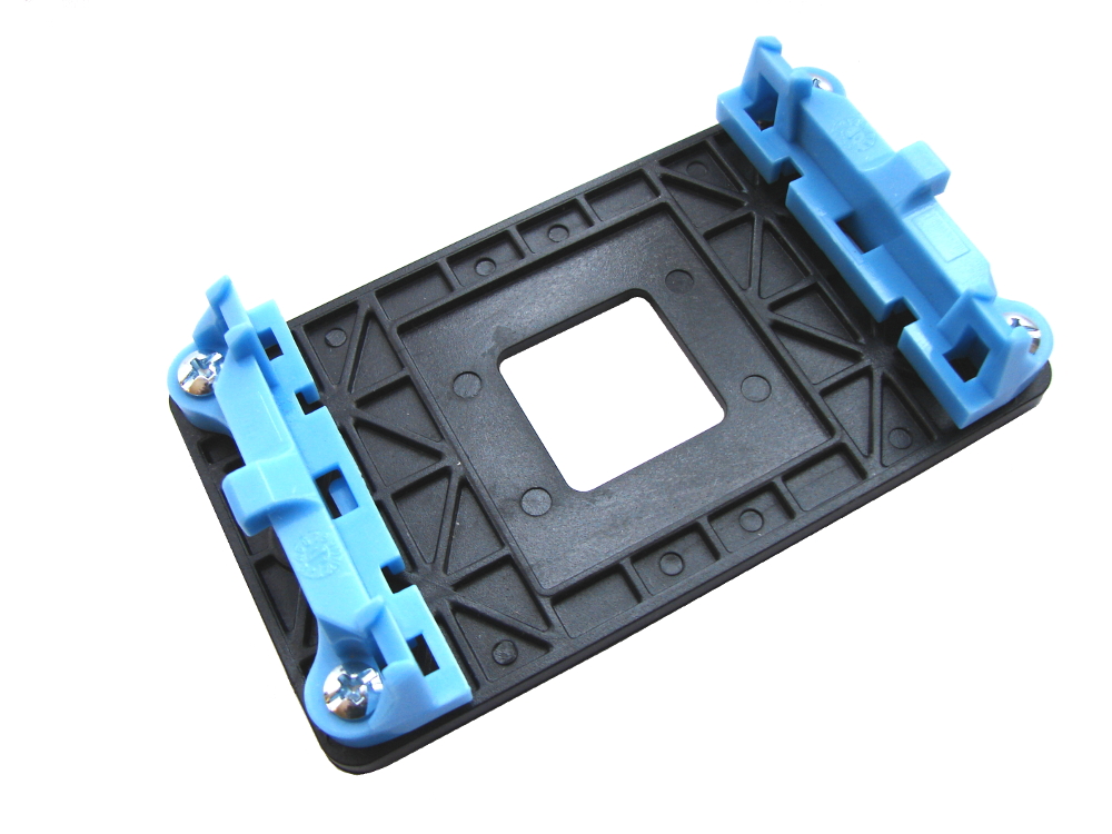 Electrobyt Black/Blue Plastic Full CPU Bracket with Clips and screws/bolts for AMD Socket AM3, AM2, FM1, FM2, S939, S940, S754, and AM3+ FX Motherboards (BBMF) - Discount Prices, Technical Specs and Reviews