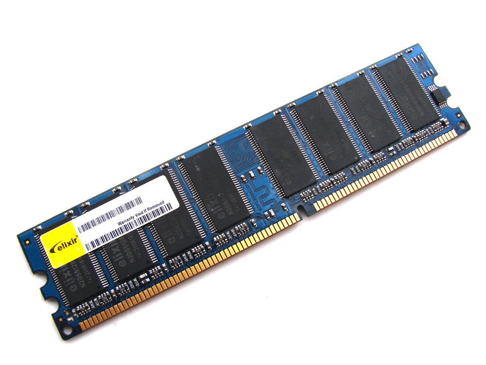 Elixir M2Y1G64DS8HB1G-5T PC3200U-30331 1GB 2Rx8 PC3200 DDR Memory - Discount Prices, Technical Specs and Reviews