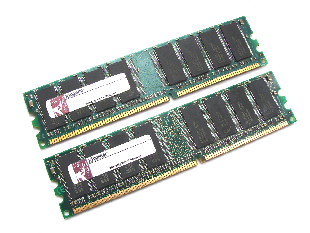 Kingston KVR400X64C3AK2/2G 2GB (2 x 1GB Kit) PC3200 DDR Memory 
