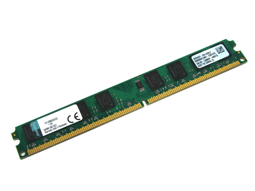 Kingston KFJ2890C6/2G 2GB CL6 800MHz PC2-6400 Low Profile 240-pin DIMM, Non-ECC DDR2 Desktop Memory - Discount Prices, Technical Specs and Reviews