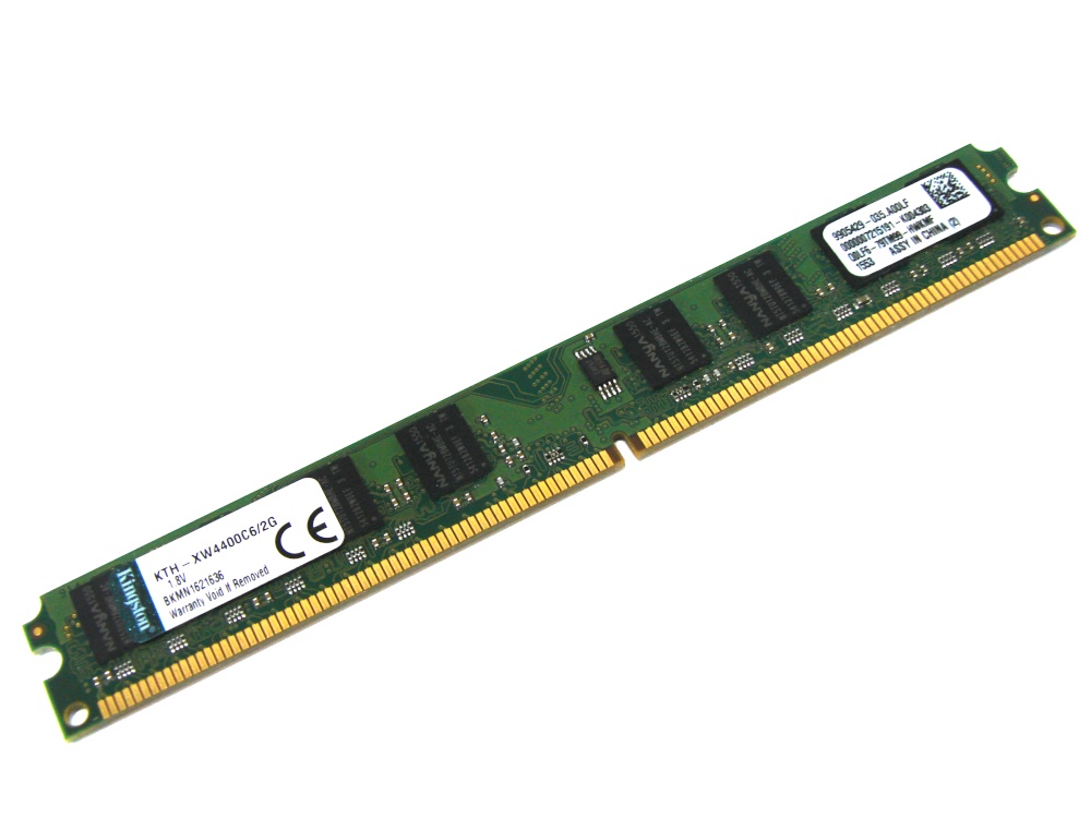 Kingston KTH-XW4400C6/2G 2GB 2Rx8 CL6 800MHz PC2-6400 Low Profile 240-pin DIMM, Non-ECC DDR2 Desktop Memory - Discount Prices, Technical Specs and Reviews