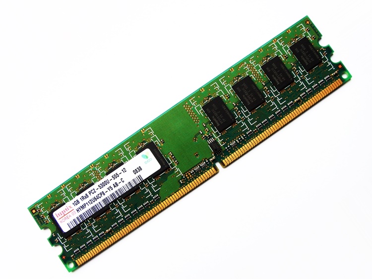 Hynix HYMP112U64CP8-Y5 1GB PC2-5300U-555-12 1Rx8 240-pin DIMM, Non-ECC DDR2 Desktop Memory - Discount Prices, Technical Specs and Reviews