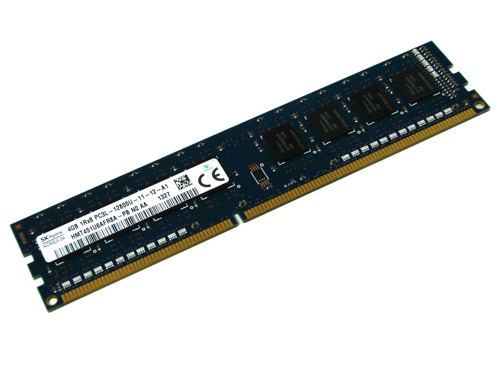 Hynix HMT451U6AFR8A-PB 4GB PC3L-12800U-11-12-A1 1Rx8 1600MHz 240pin DIMM Desktop Non-ECC DDR3 Memory - Discount Prices, Technical Specs and Reviews
