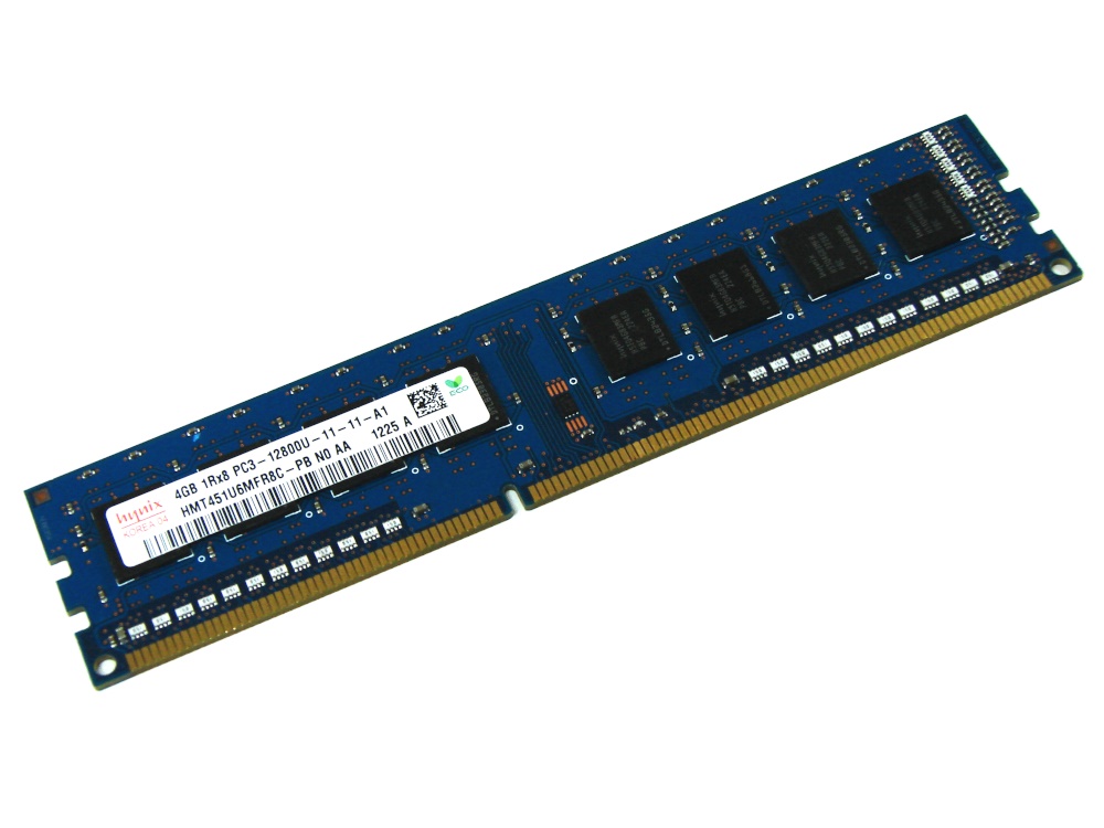 Hynix HMT451U6MFR8C-PB 4GB PC3-12800U-11-11-A1 1Rx8 1600MHz 240pin DIMM Desktop Non-ECC DDR3 Memory - Discount Prices, Technical Specs and Reviews