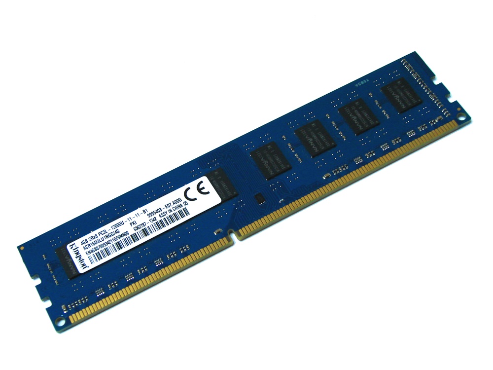 Kingston ACR16D3LU1NGG/4G 4GB PC3L-12800U-11-11-B1 1600MHz 2Rx8 1.35V 240pin DIMM Desktop Non-ECC DDR3 Memory - Discount Prices, Technical Specs and Reviews