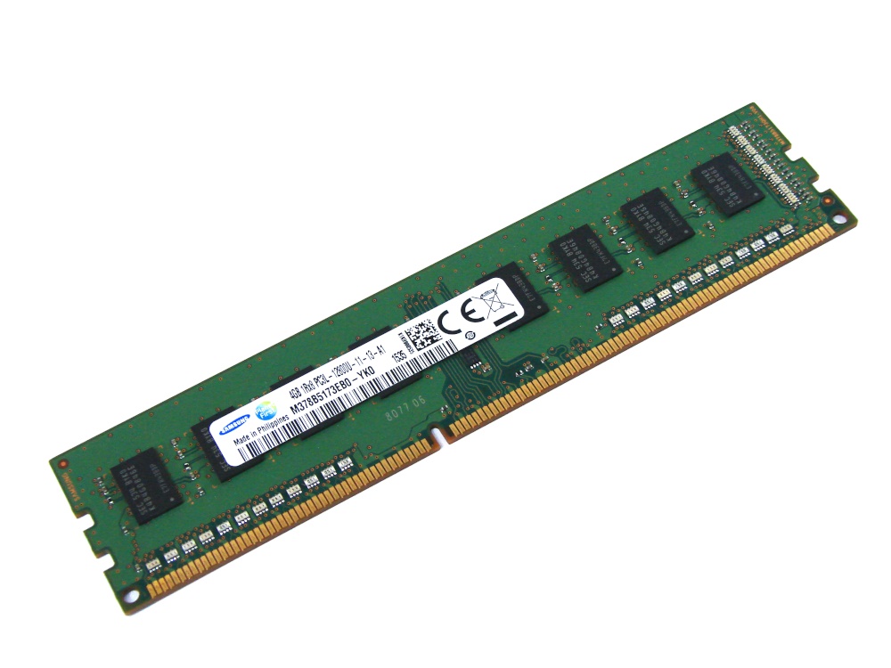 Samsung M378B5173EB0-YK0 4GB PC3L-12800U-11-13-A1 1600MHz 1Rx8 1.35V 240pin DIMM Desktop Non-ECC DDR3 Memory - Discount Prices, Technical Specs and Reviews