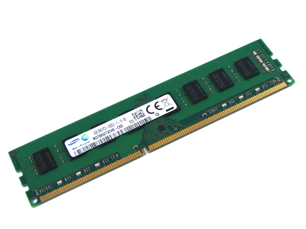 Samsung M378B5273CH0-CK0 4GB PC3-12800U-11-10-B0 1600MHz 2Rx8 240pin DIMM Non-ECC DDR3 Memory - Discount Prices, Technical Specs and [Samsung, M378B5273CH0-CK0, PC3-12800U-11-10-B0, 4GB, 2Rx8, Non-ECC DDR3 Memory Specs] - £9.95 ...