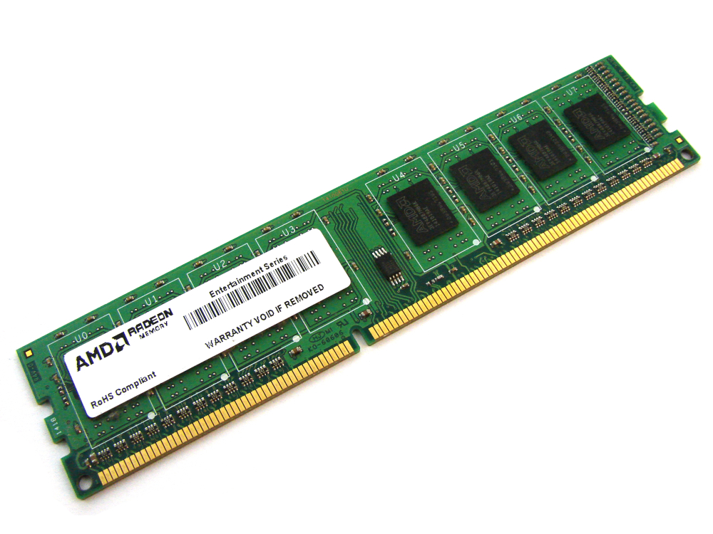 AMD Entertainment Series R538G1601U2S-UGO 8GB 1Rx8 PC3-12800 1600MHz 240pin DIMM Desktop Non-ECC DDR3 Memory - Discount Prices, Technical Specs and Reviews