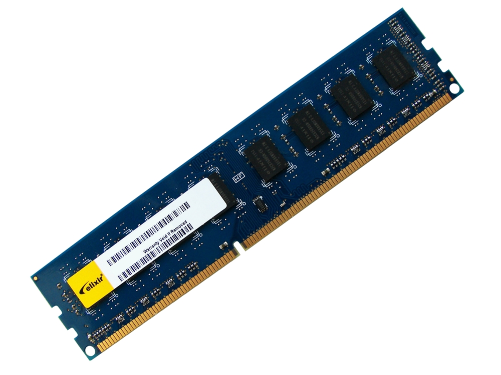 Elixir M2X4G64CB8HG5N-DG 4GB PC3-12800U-9-10-B0 1600MHz 2Rx8 1.5V 240pin DIMM Desktop Non-ECC DDR3 Memory - Discount Prices, Technical Specs and Reviews (Blue)