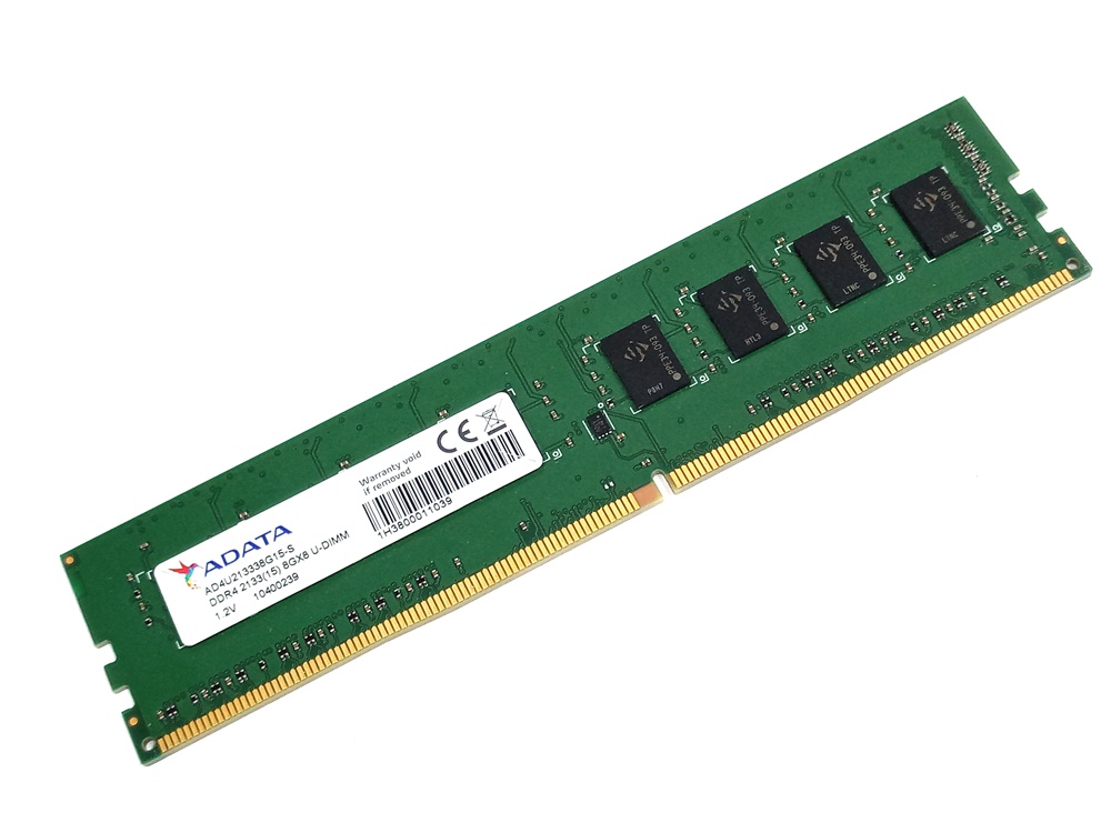 ADATA AD4U213338G15-S 8GB, PC4-17000, 2133MHz, CL15, 1.2V, 1Rx8 288pin DIMM, Desktop DDR4 Memory - Discount Prices, Technical Specs and Reviews