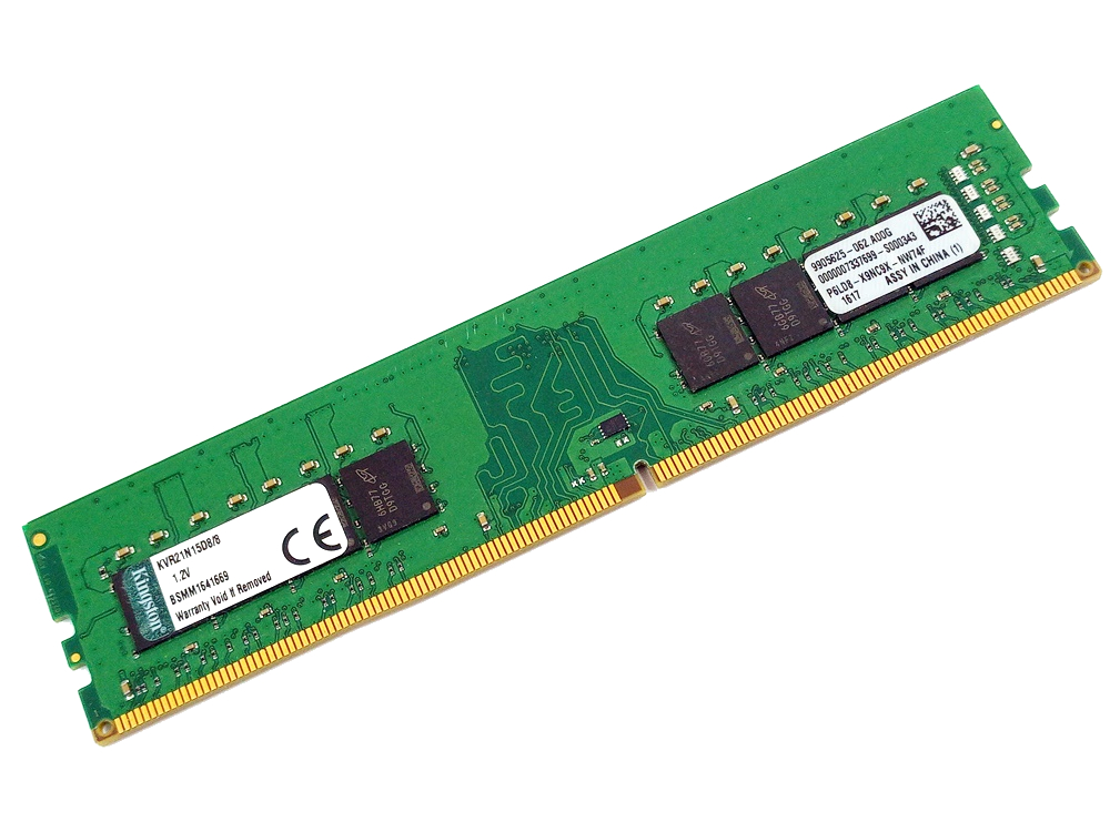Kingston KVR21N15D8/8 8GB Value Range, PC4-17000, 2133MHz, CL15, 1.2V, 288pin DIMM, Desktop DDR4 Memory - Discount Prices, Technical Specs and Reviews