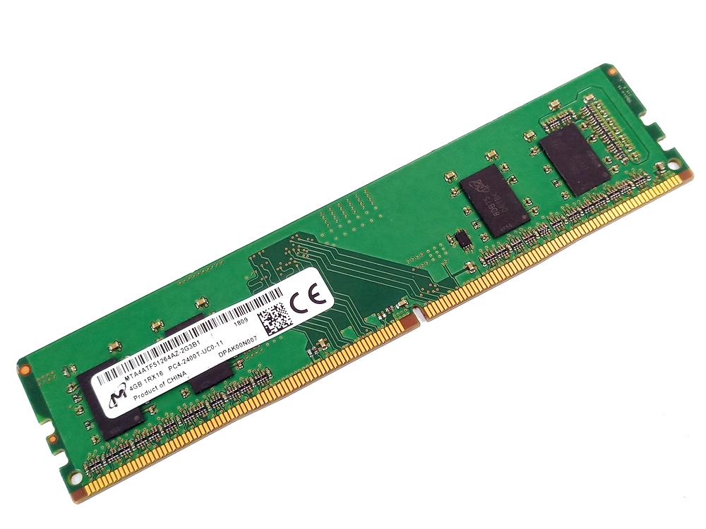 Micron MTA4ATF51264AZ-2G3B1 4GB PC4-2400T-UC0-11, PC4-19200, 2400MHz, 1Rx16 CL17, 1.2V, 288pin DIMM, Desktop DDR4 Memory - Discount Prices, Technical Specs and Reviews