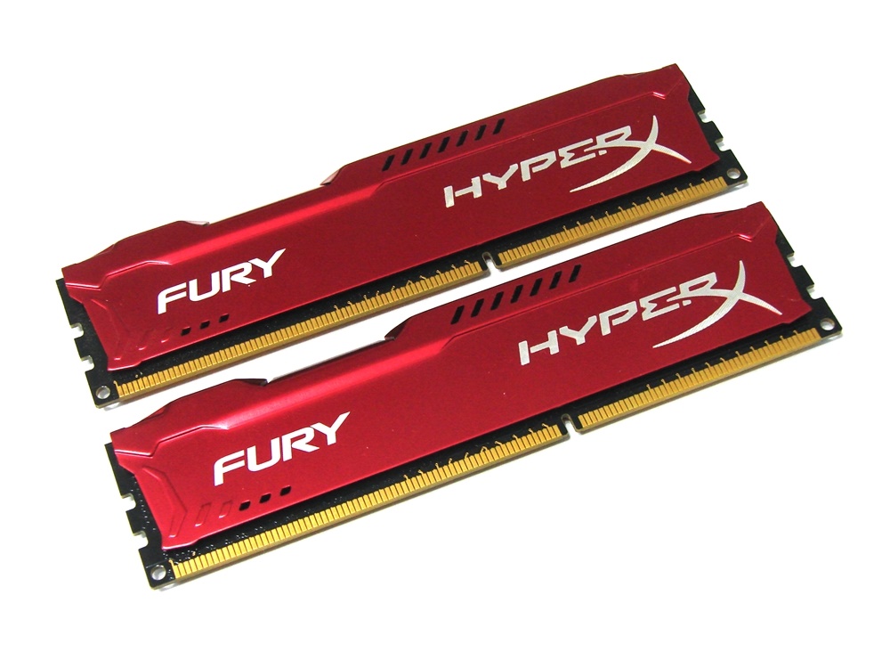 Kingston HX318C10FRK2/16 16GB (2 x 8GB Kit) PC3-15000 1866MHz HyperX Fury Red 240pin DIMM Desktop Non-ECC DDR3 Memory - Discount Prices, Technical Specs and Reviews