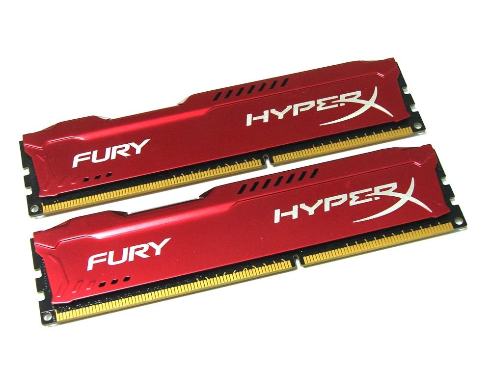 Kingston HX316C10FRK2/16 16GB (2 x 8GB Kit) PC3-12800 1600MHz HyperX Fury Red 240pin DIMM Desktop Non-ECC DDR3 Memory - Discount Prices, Technical Specs and Reviews