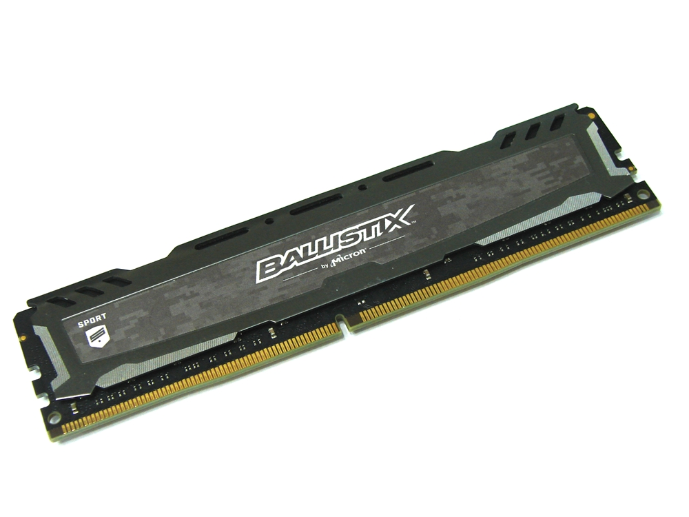 Crucial Ballistix Sport LT Grey BLS8G4D30AESBK 8GB PC4-24000, 3000MHz CL15, 1.35V, 288pin DIMM, Desktop / Gaming DDR4 Memory - Discount Prices, Technical Specs and Reviews