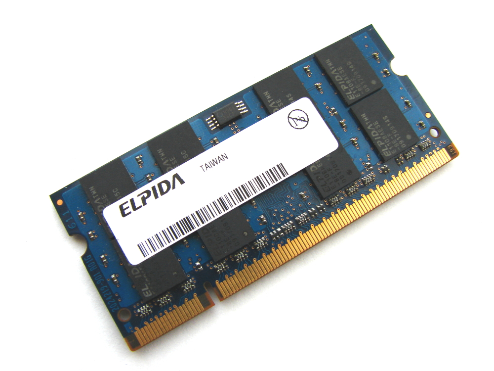 Elpida EBE21UE8AESA-6E-F 2GB PC2-5300S-555 667MHz 200pin Laptop / Notebook Non-ECC SODIMM CL5 1.8V DDR2 Memory - Discount Prices, Technical Specs and Reviews