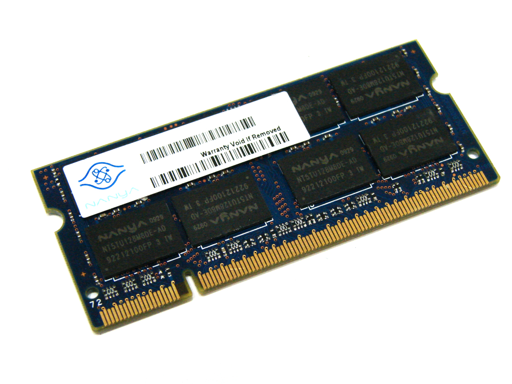 Nanya NT2GT64U8HD0BN-3C 2GB 2Rx8 PC2-5300S-555-13-F1 667MHz 200pin Laptop / Notebook Non-ECC SODIMM CL5 1.8V DDR2 Memory - Discount Prices, Technical Specs and Reviews