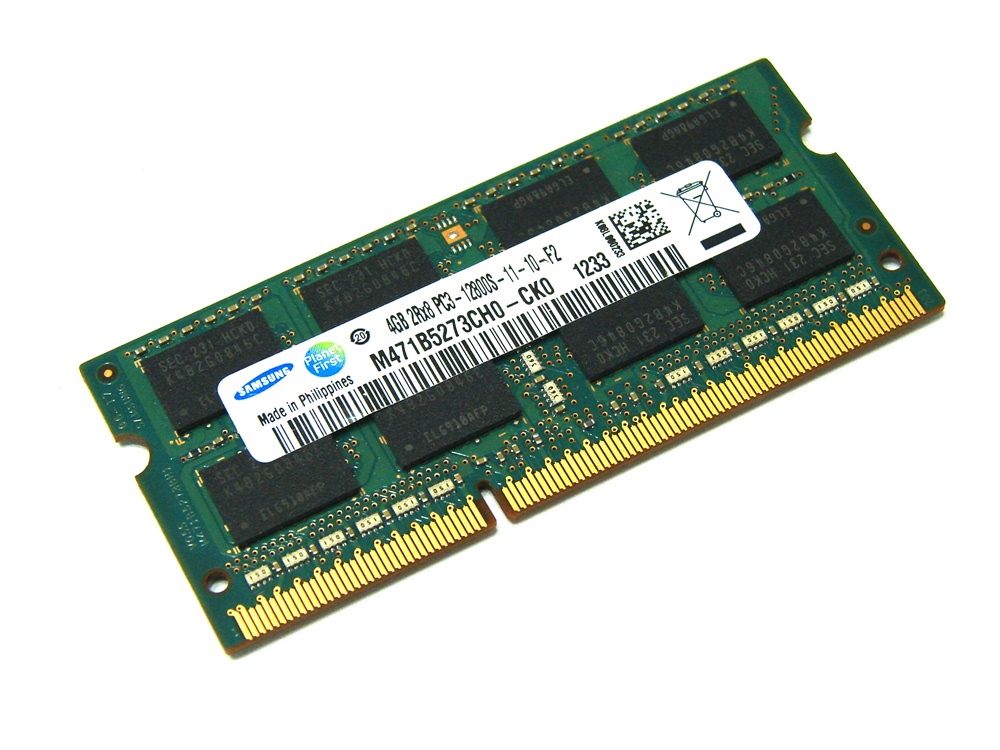 Samsung M471B5273CH0-CK0 4GB PC3-12800S-11-10-F2 1600MHz 204pin Laptop / Notebook SODIMM CL11 1.5V Non-ECC DDR3 Memory - Discount Prices, Technical Specs and Reviews - Click Image to Close