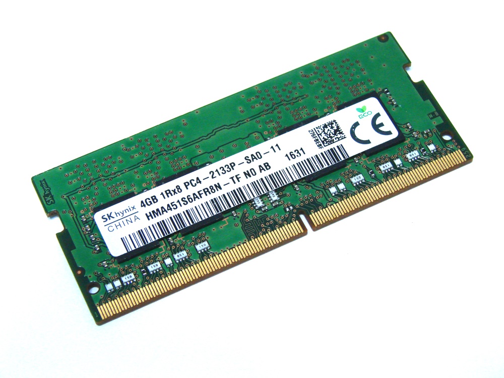 Hynix HMA451S6AFR8N-TF 4GB PC4-2133P-SA0-11 1Rx8 2133MHz PC4-17000 260pin Laptop / Notebook SODIMM CL15 1.2V Non-ECC DDR4 Memory - Discount Prices, Technical Specs and Reviews - Click Image to Close