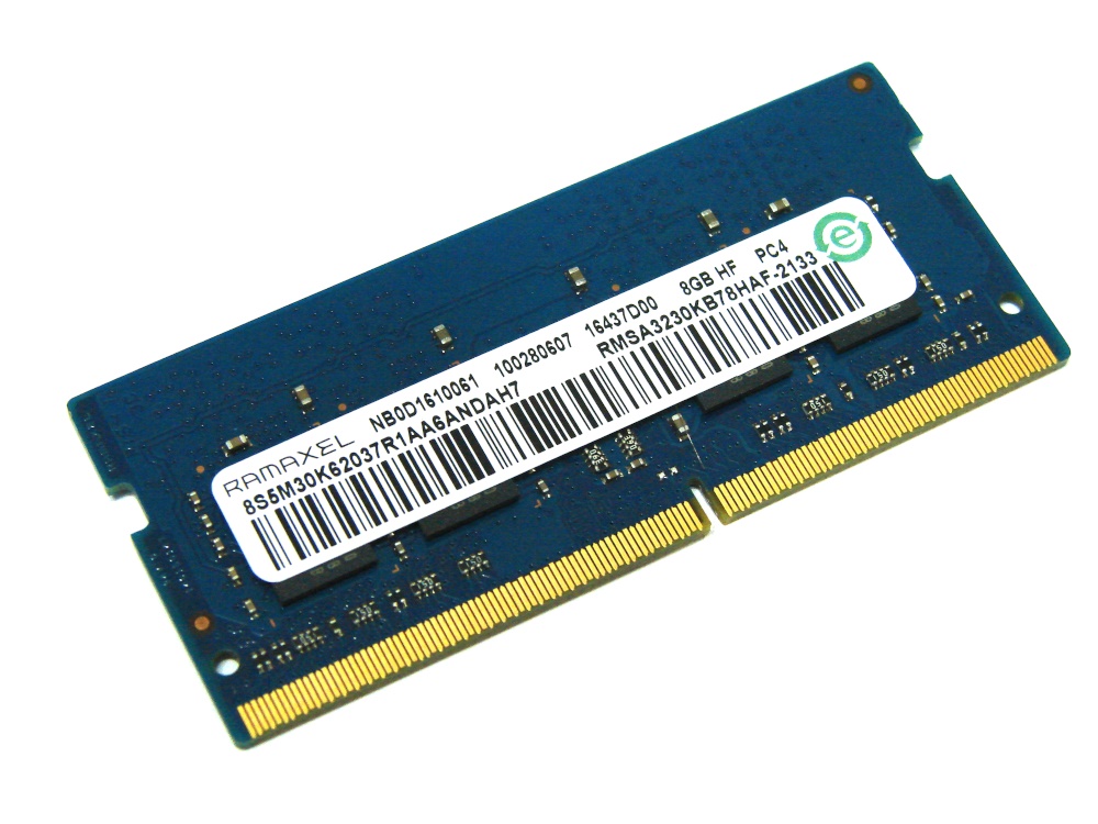 Ramaxel RMSA3230KB78HAF-2133 8GB 1Rx8 2133MHz PC4-17000 260pin Laptop / Notebook SODIMM CL15 1.2V Non-ECC DDR4 Memory - Discount Prices, Technical Specs and Reviews