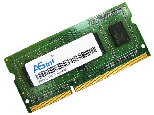 ASint SSY3128M8-EDJEF 1GB PC3-10600 1333MHz 204pin Laptop / Notebook SODIMM CL9 1.5V Non-ECC DDR3 Memory - Discount Prices, Technical Specs and Reviews