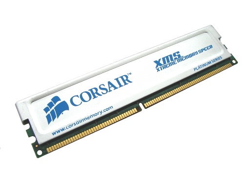 Corsair CMX1024-3200LLPT XMS3200 1GB CL2 PC3200 DDR Memory - Discount Prices, Technical Specs and Reviews
