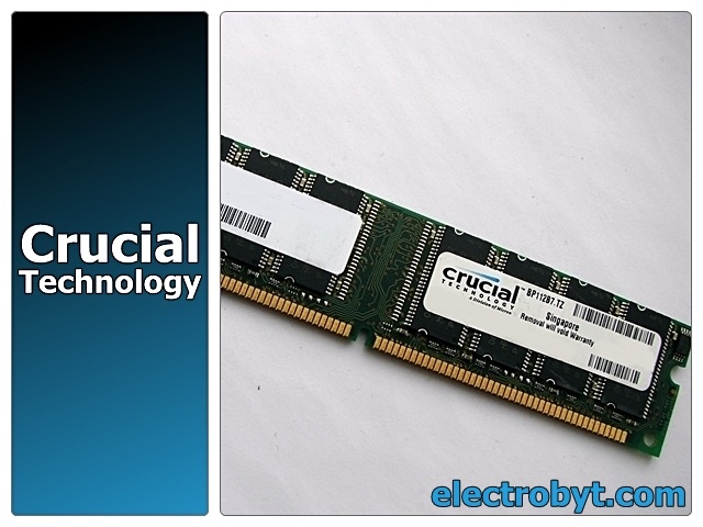 Crucial CT16M64S4D75 PC133U-333-542 128MB CL3 PC133 SDRAM Memory - Discount Prices, Technical Specs and Reviews