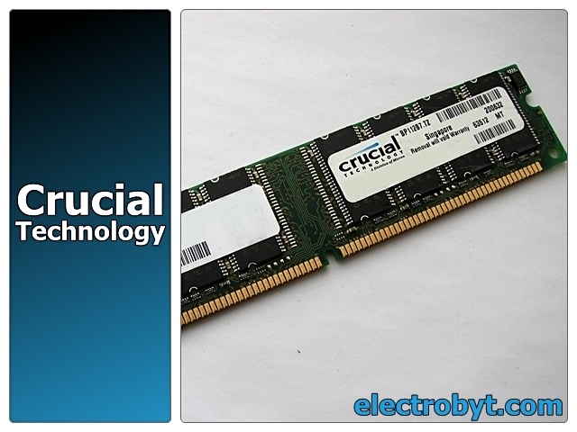 Crucial CT32M64S4D75 PC133U-333-542 256MB CL3 PC133 SDRAM Memory - Discount Prices, Technical Specs and Reviews