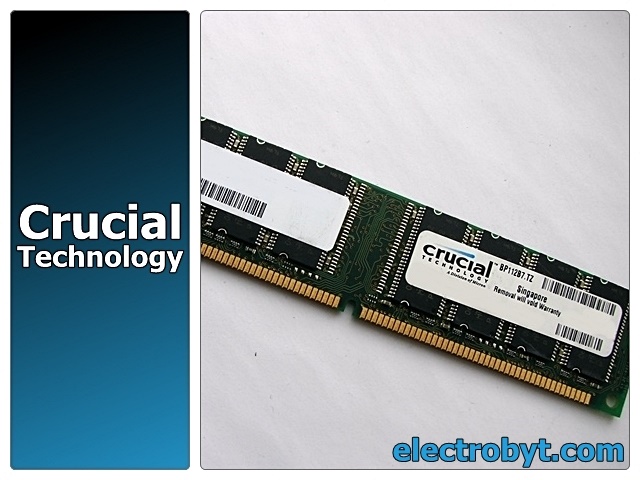Crucial CT64M64S4D7E PC133U-222-542 512MB CL2 SDRAM PC133 Memory - Discount Prices, Technical Specs and Reviews