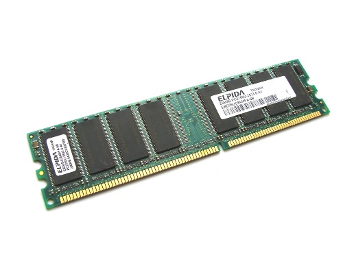 Elpida EBD52UC8AMFA-5B PC3200U-30330 512MB PC3200 DDR Memory - Discount Prices, Technical Specs and Reviews
