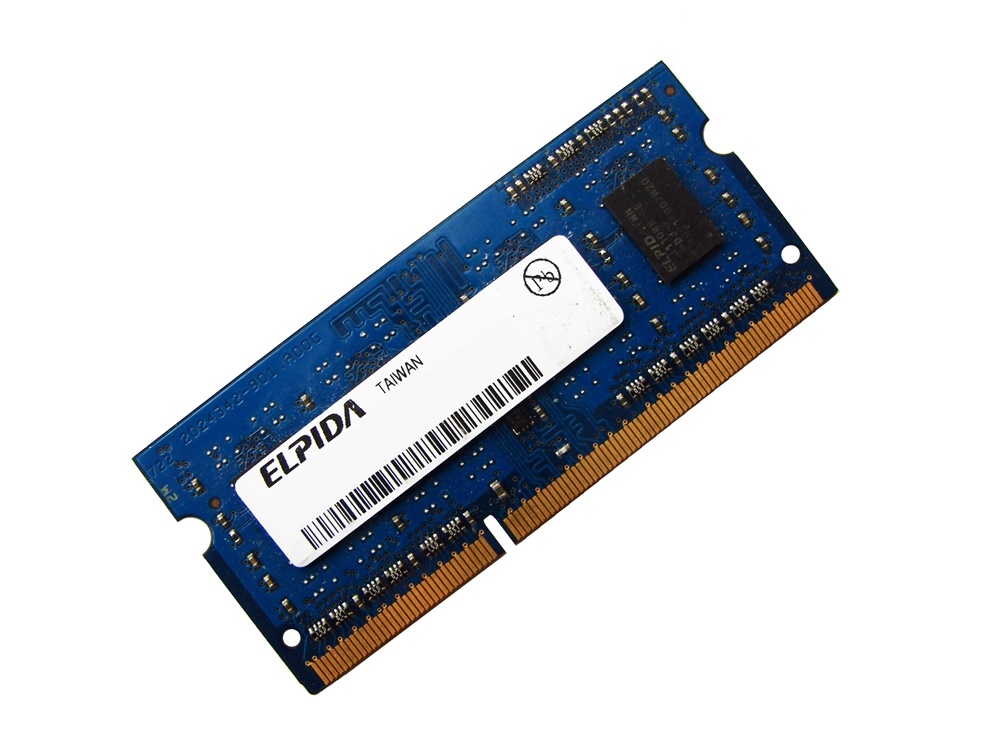 Elpida EBJ11UE6BAU0-DG-E 1GB PC3-10600 1333MHz 204pin Laptop / Notebook SODIMM CL8 1.5V Non-ECC DDR3 Memory - Discount Prices, Technical Specs and Reviews