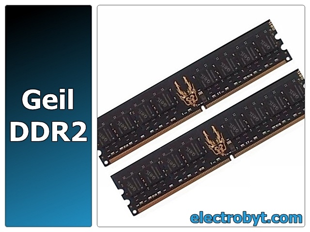 Geil Black Dragon GB22GB6400C5DC PC2-6400 2GB Dual Channel Kit (2 x 1GB) 240-pin DIMM, Non-ECC DDR2 Desktop Memory - Discount Prices, Technical Specs and Reviews