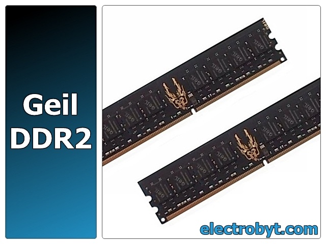 Geil Black Dragon GB22GB8500C5DC PC2-8500 2GB Dual Channel Kit (2 x 1GB) 240-pin DIMM, Non-ECC DDR2 Desktop Memory - Discount Prices, Technical Specs and Reviews
